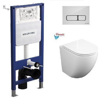 Інсталяція KollerPool AQUA LINE + EDGE панель змива біла + підвісний унітаз Round (Торнадо 3) 2d2d44cf-05e0-484a-88ed-30d87c99a4da фото