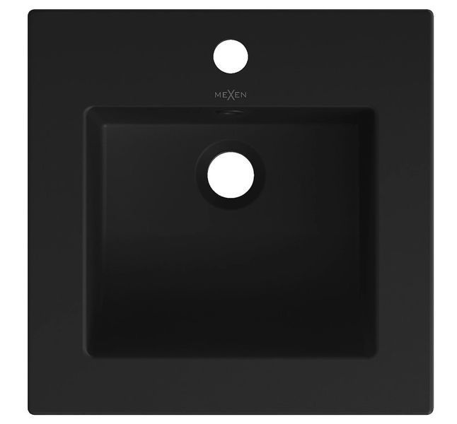 Умивальник (раковина) MEXEN ATENA 41 BLACK MATT врізний чорний MEX-25014170 фото