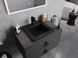 Умивальник (раковина) MEXEN ATENA 41 BLACK MATT врізний чорний MEX-25014170 фото 3