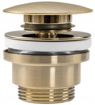 Донний клапан для раковини REA CLICK-CLACK BRUSHED GOLD універсальний REA-A8585 фото