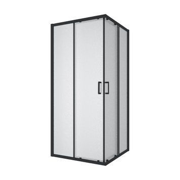 Душова кабіна розсувна, квадратна Line CUBE 900*900мм, black matt, cкло 6мм grape 1439642504 фото