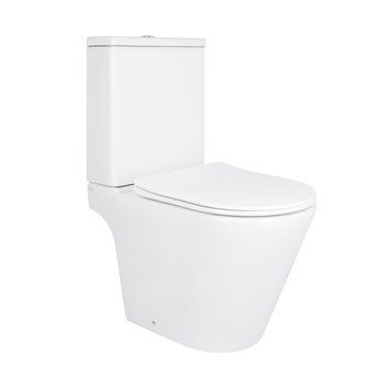 Унітаз підлоговий Qtap Dove Rimless безобідковий з сидінням Soft-close WHITE QT06228380BW QT06228380BW фото