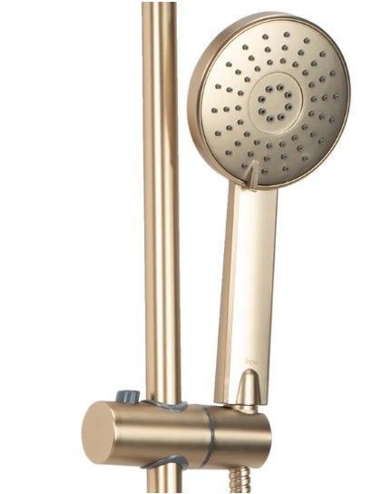 Душовий гарнітур REA LUIS BRUSHED GOLD матове золото з виливом REA-P7051 фото