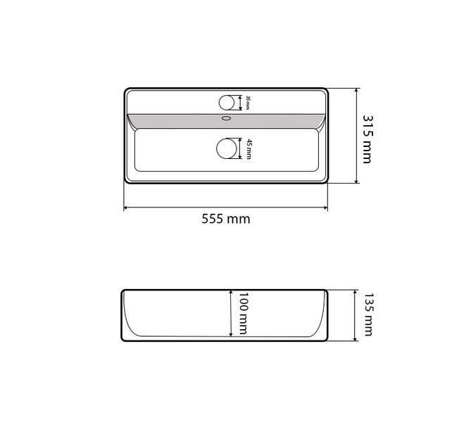 Умивальник (раковина) VBI TAVERNOLA WHITE накладний VBI-015506 фото