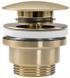 Донний клапан для раковини REA CLICK-CLACK BRUSHED GOLD універсальний
