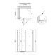 Душевая кабина Qtap Capricorn BLA1099SC6 90x90 см, стекло Clear 6 мм, покрытие CalcLess без поддона SD00045261 фото 2