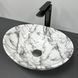 Умивальник (раковина) VBI PARMA STATUARIO BLACK VEINS GLOSSY накладний VBI-011009 фото 4