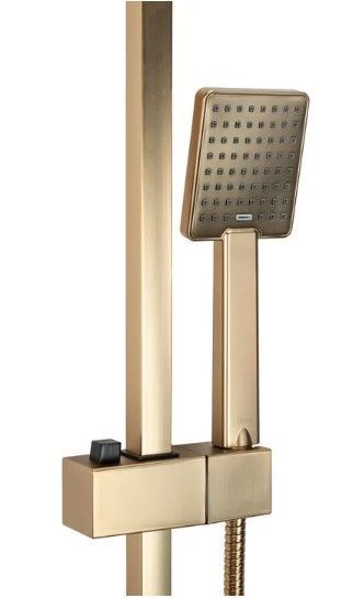 Душовий гарнітур REA JACK BRUSHED GOLD матове золото з виливом * REA-P7050 фото