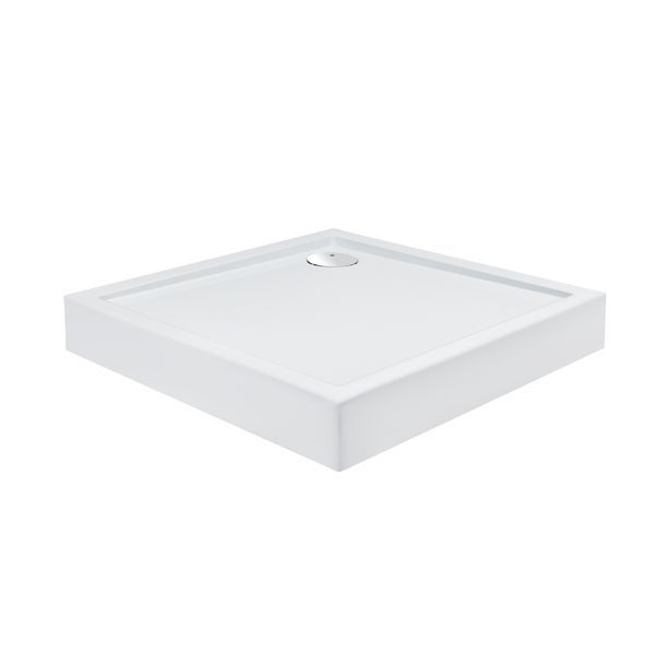 Набір Qtap душова кабіна Capricorn CRM1099SC6 Clear 2020x900x900 мм + піддон Tern 309912C 90x90x12 см з сифоном CAPCRM1099SC6SET фото