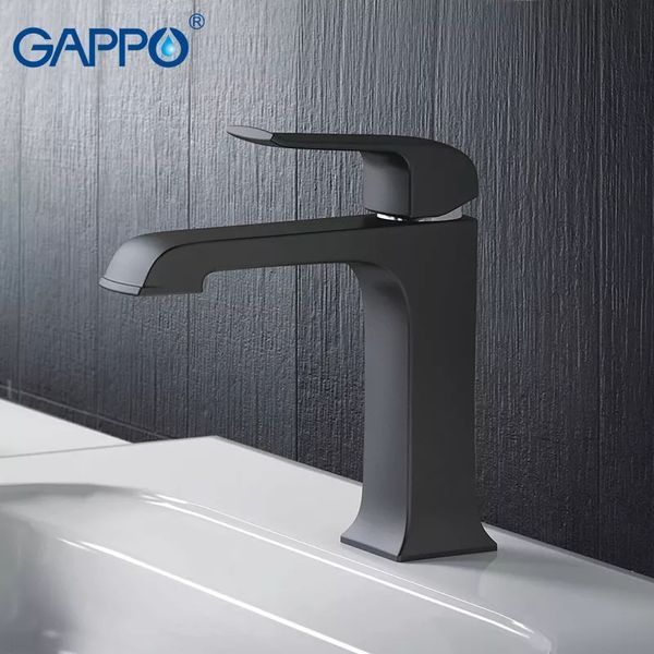 Змішувач для умивальника GAPPO G1050, чорний G1050 фото