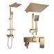 Душовий гарнітур REA JACK BRUSHED GOLD матове золото з виливом * REA-P7050 фото 1