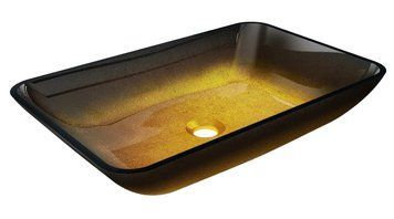 Умивальник (раковина) MEXEN MEGAN 56 DARK GOLD накладний MEX-24135651 фото