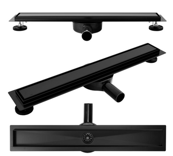 Трап для душу REA NEO 60 PRO BLACK 2в1 чорний * REA-G8905 фото