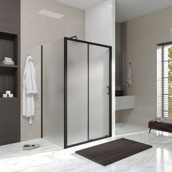 Бічна панель Line Pro 900мм, black matt, скло 6мм grape 7eab3212-5ec2-11ef-bb6b-a0423f42a789 фото
