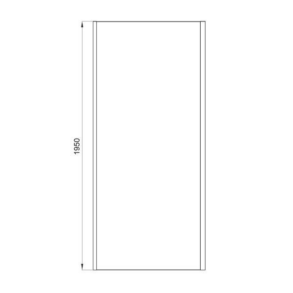 Бічна панель Line Pro 900мм, black matt, скло 6мм grape 7eab3212-5ec2-11ef-bb6b-a0423f42a789 фото