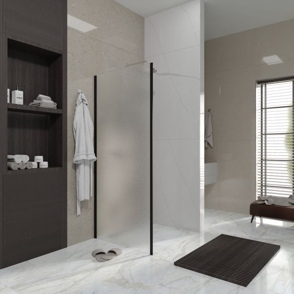 Бічна панель Line Pro 900мм, black matt, скло 6мм grape 7eab3212-5ec2-11ef-bb6b-a0423f42a789 фото