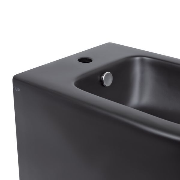 Біде підлогове Qtap Robin 565x360x405 Matt black QT13442141CMB QT13442141CMB фото